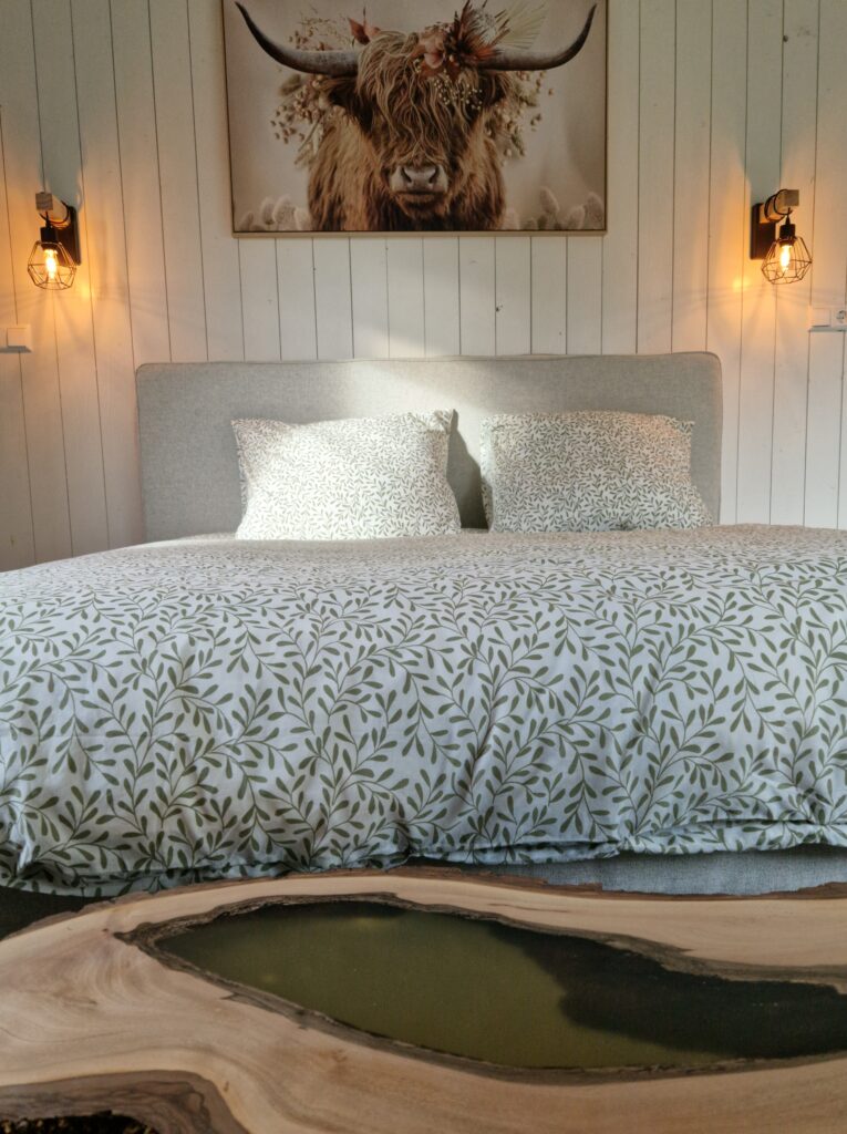 Impressie Slaapkamer vakantiehuis Vinlie